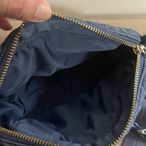 MZ Wallace Quilted Denim Mini Crosby Crossbody Bag - Denim Blue - Picture 5 of 10